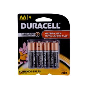 Pack 4 Pilas Alcalinas AA Duracell