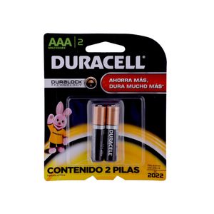 Pack 2 Pilas Alcalinas AAA Duracell