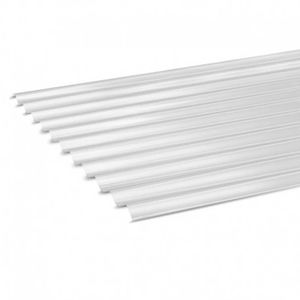 Policarbonato onda zinc V6:V9 081X200 Femoglas Transparente