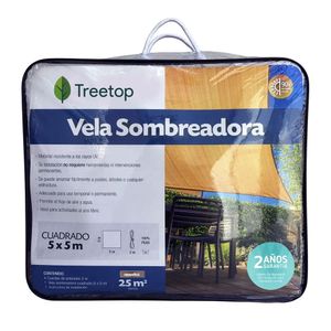 Vela Sombreadora Cuadrada De 5x5 Mocha