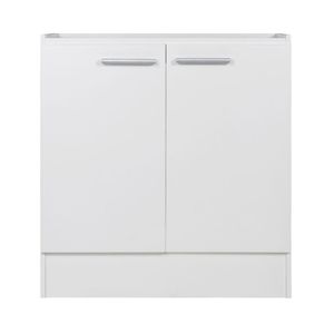 Mueble Base Lavaplatos 2 Puertas 80cm Base58M Blanco Mobikit