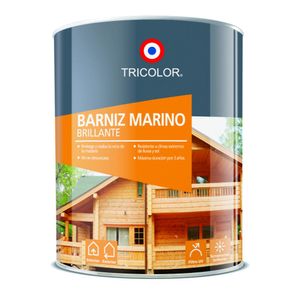 Barniz Marino Brillante Alerce 1/4 Galón Tricolor